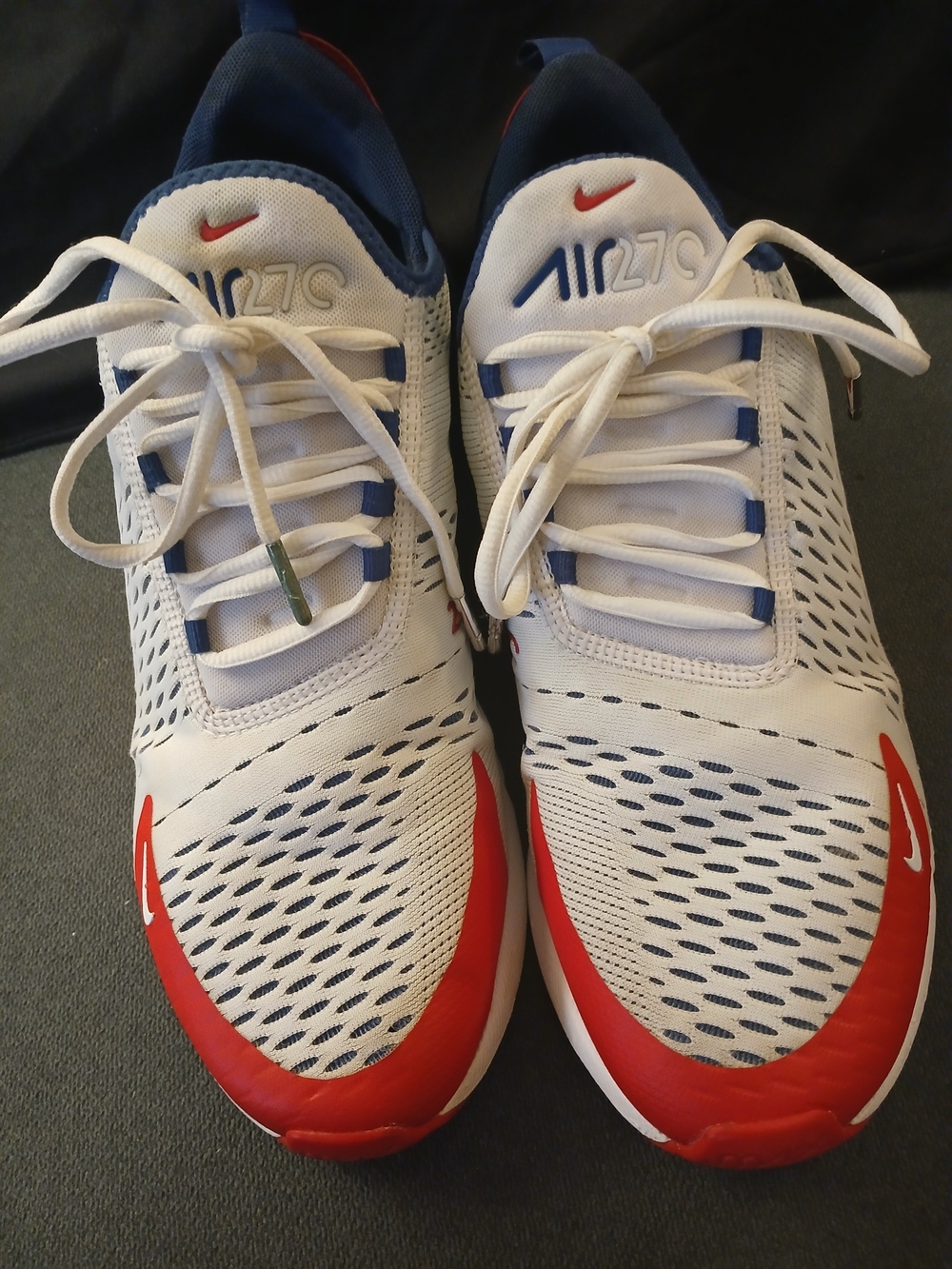 Nike Men’s White, Red & Blue Air 270 Running Sneakers